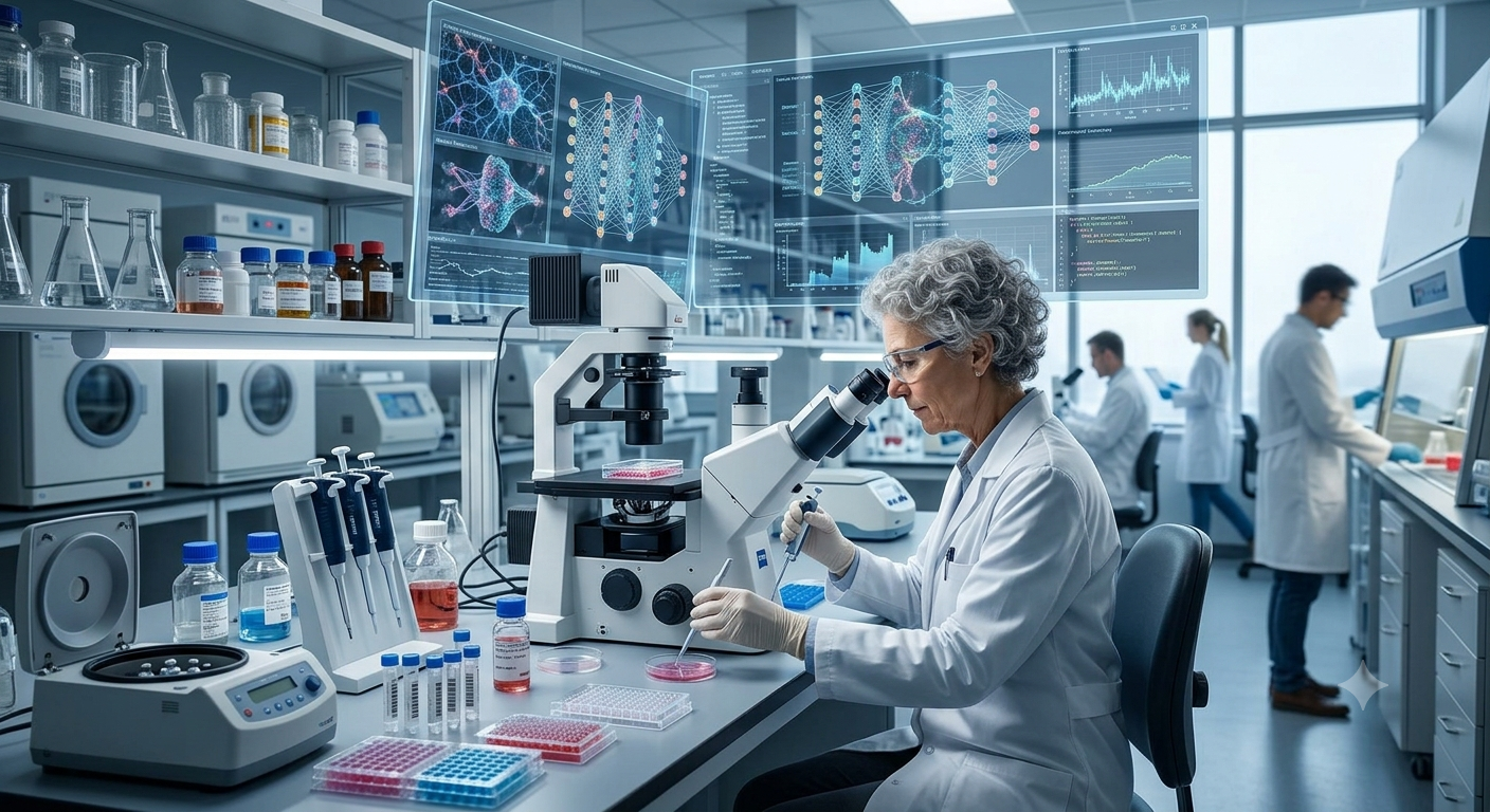Scientist Work at Lab