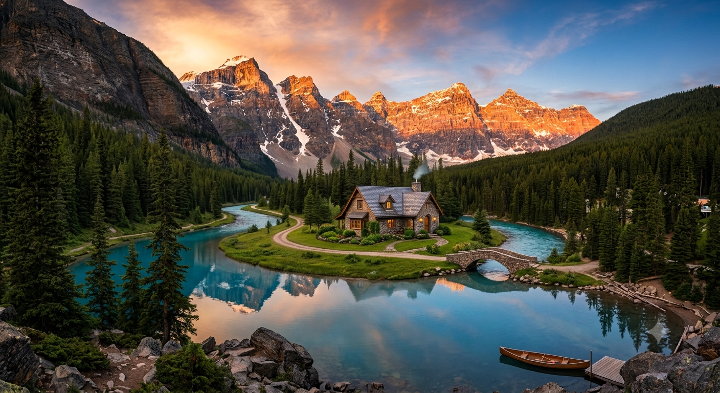 House on valley